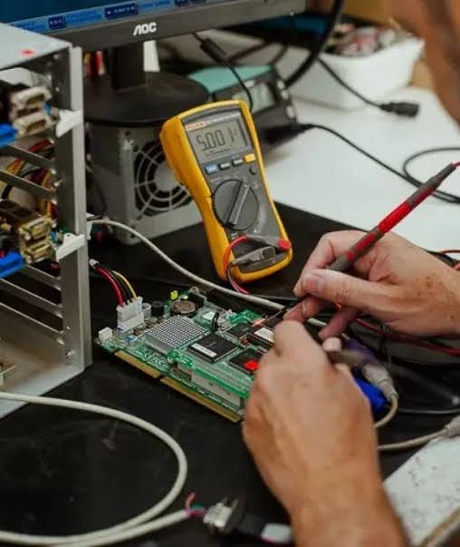 Manutenção e diagnóstico de placa eletrônica