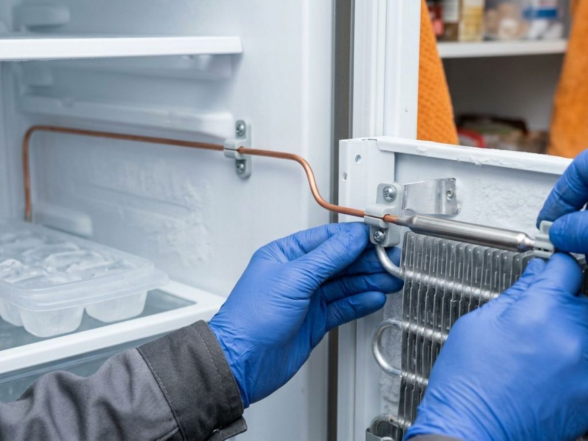 Manutenção do termostato e dos sensores de uma geladeira